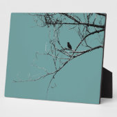 Petite plaque d'oiseaux noirs (Côté)