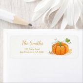 Petite pomme Étiquettes de adresse Automne douche  (En situation)