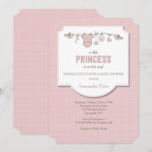 Petite Princesse Baby Girl Douche Invitation (Devant / Derrière)