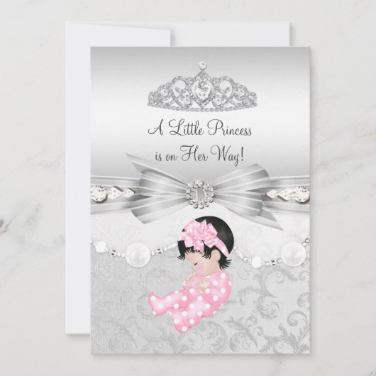 Petite princesse Baby shower fille Invitation (Devant)
