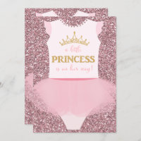 Petite princesse Baby shower Invitation