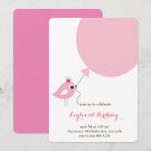 Petite princesse First Birthday Invitation (Devant / Derrière)