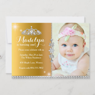 Petite Princesse Invitation d'anniversaire