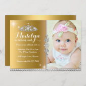 Petite Princesse Invitation d'anniversaire (Devant / Derrière)