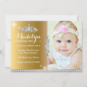 Petite Princesse Invitation d'anniversaire