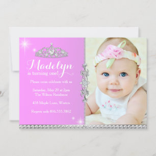 Petite Princesse Invitation d'anniversaire