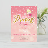 Petite princesse Invitation d'anniversaire, Fille  (Debout devant)
