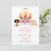 Petite princesse invitation royale aquarelle (Debout devant)