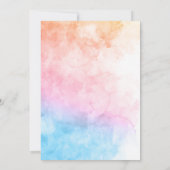 Petite princesse invitation royale aquarelle (Dos)