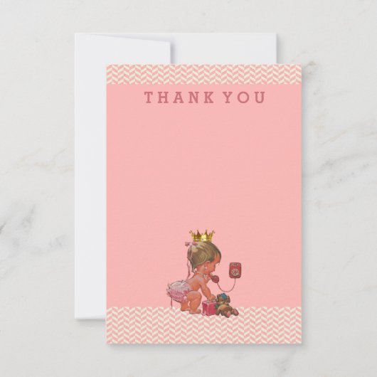 Petite princesse sur des chevrons de Merci de (Dos)