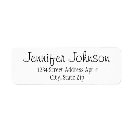 Petite Return Address Envelope Labels (Voorkant)