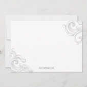 Petite robe noire bachelorette invitation (Dos)