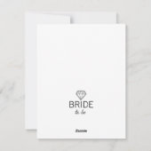 Petite robe noire Douche Invitation (Dos)