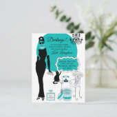 Petite robe noire Douche Invitation (Debout devant)