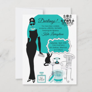 Petite robe noire Douche Invitation