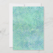 Petite Sirène Baby shower Invitation Sirène bébé (Dos)