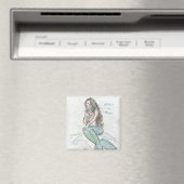Petite sirène sur Rock Custom Refrigerator Magnets (In Situ (Lave-vaisselle))