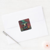 Petite Sorcière et Chat Noir Autocollants Hallowee (Enveloppe)