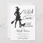 Petite sorcière Halloween Baby shower Invitation (Devant)