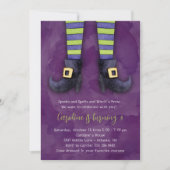 Petite sorcière Invitation de fête d'anniversaire (Devant)