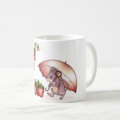 Petite souris avec la tasse de la fraise (Devant droit)