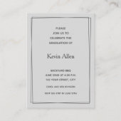 Petite taille MINI 3,5 po X 2,5 po Invitations de (Dos)