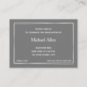 Petite taille MINI 3,5 po X 2,5 po Invitations d'u (Dos)