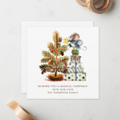 PETITE TAILLE MYE MYE MYE Christmas Tree Carte de  (Devant/Arrière en situation)