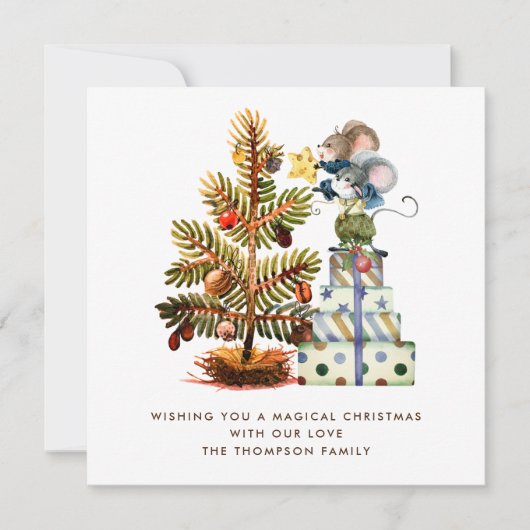 PETITE TAILLE MYE MYE MYE Christmas Tree Carte de  (Devant)
