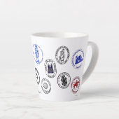 Petite tasse à latte Saint James Way (Angle droit)