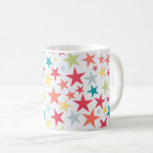 Petite tasse de café colorée d'étoiles (Devant droit)