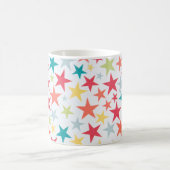 Petite tasse de café colorée d'étoiles (Centre)