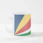 Petite tasse en verre dépoli aux couleurs des Seyc (Gauche)