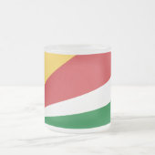 Petite tasse en verre dépoli aux couleurs des Seyc (Centre)