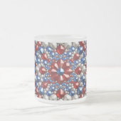 Petite tasse en verre dépoli avec couleurs Pays-Ba (Centre)