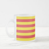 Petite tasse en verre dépoli avec drapeau de Catal