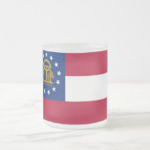 Petite tasse en verre dépoli avec drapeau de la Gé (Centre)