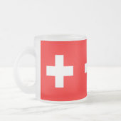 Petite tasse en verre dépoli avec drapeau de la Su (Gauche)