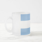 Petite tasse en verre dépoli avec drapeau de l'Arg (Gauche)