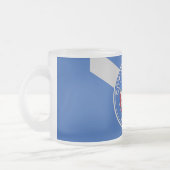 Petite tasse en verre dépoli avec drapeau de Las V (Gauche)