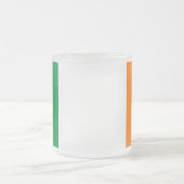 Petite tasse en verre dépoli avec drapeau d'Irland (Centre)