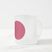 Petite tasse en verre dépoli avec drapeau du Japon (Devant droit)