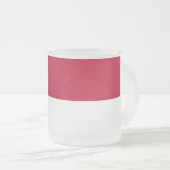 Petite tasse en verre dépoli avec le drapeau Carol (Devant droit)