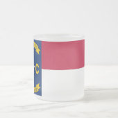 Petite tasse en verre dépoli avec le drapeau Carol (Centre)