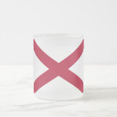 Petite tasse en verre dépoli avec le drapeau de l' (Centre)