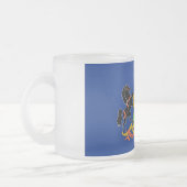 Petite tasse en verre dépoli avec le drapeau Penns (Gauche)