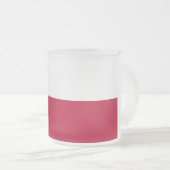 Petite tasse en verre dépoli avec le drapeau Texas (Devant droit)