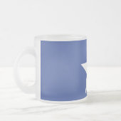 Petite tasse en verre dépoli - drapeau de Houston (Gauche)