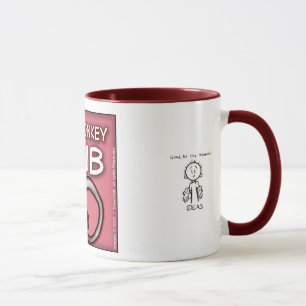 Petite tasse fâchée de club de singe