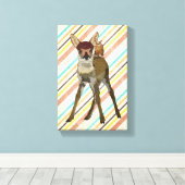 PETITE toile FAUN & OWL (Insitu (Plancher de Bois))